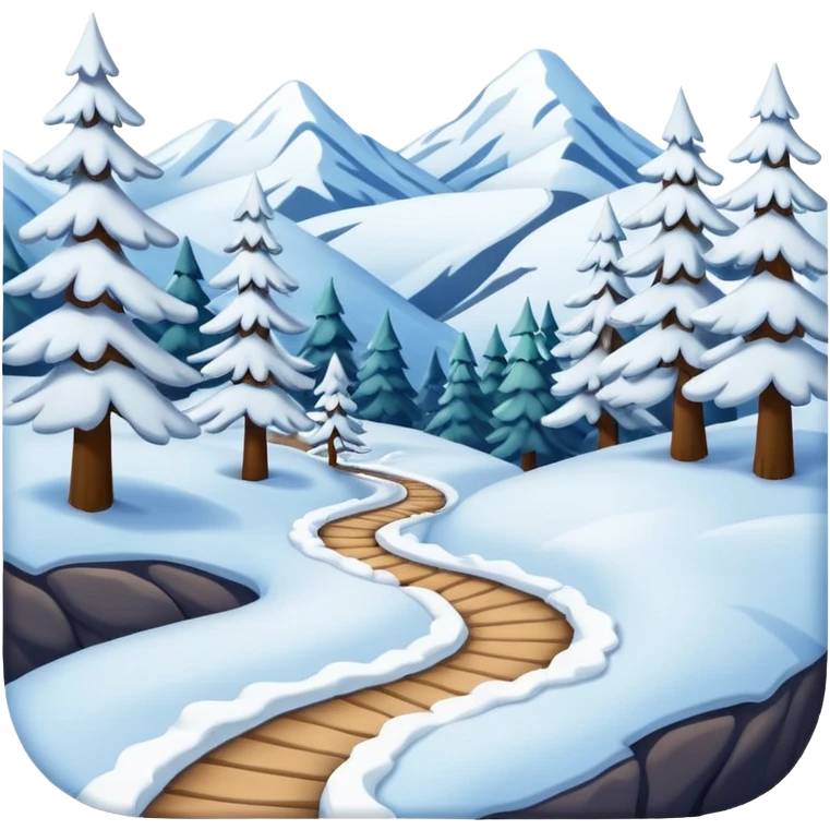  winter trail emoji