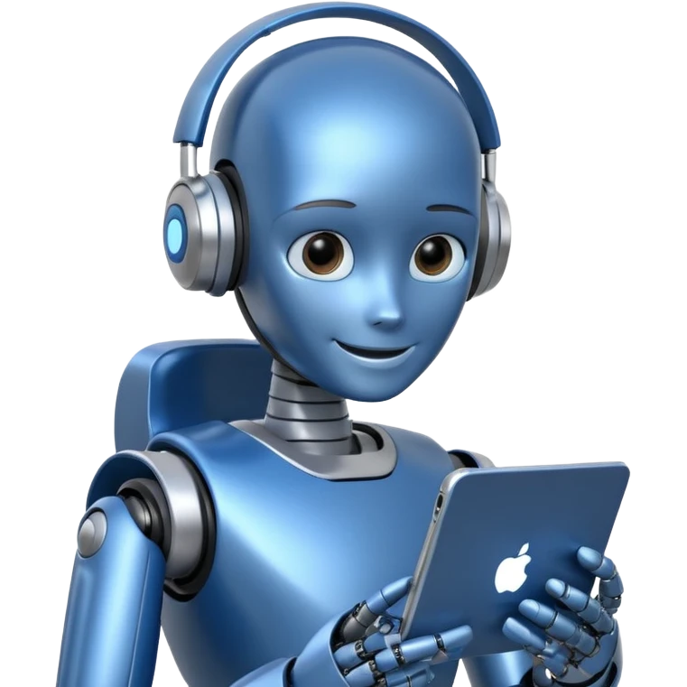 artificial Inteligence robot that is working in customer care and checking social media emoji
