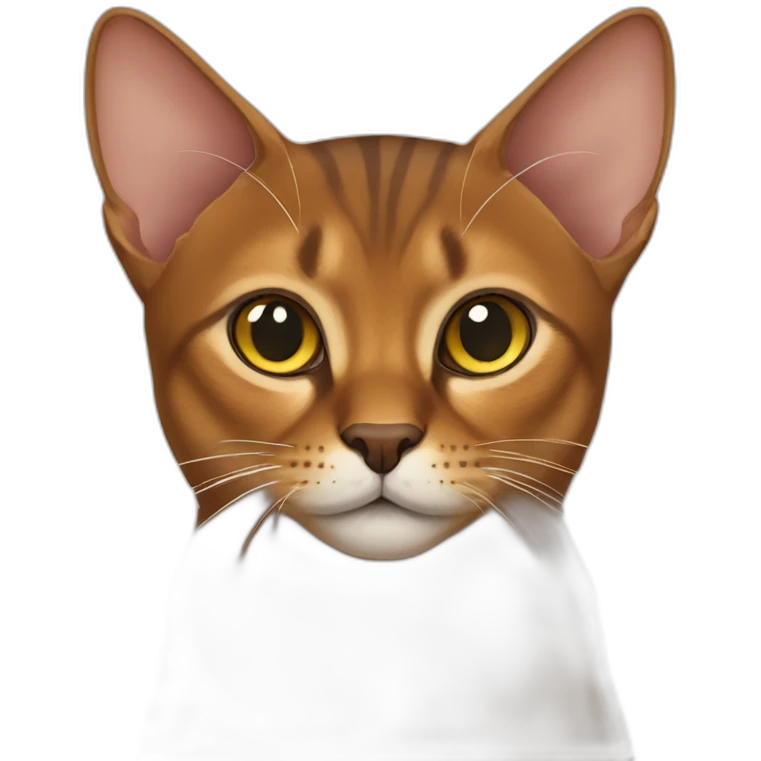 Abyssinian cat emoji