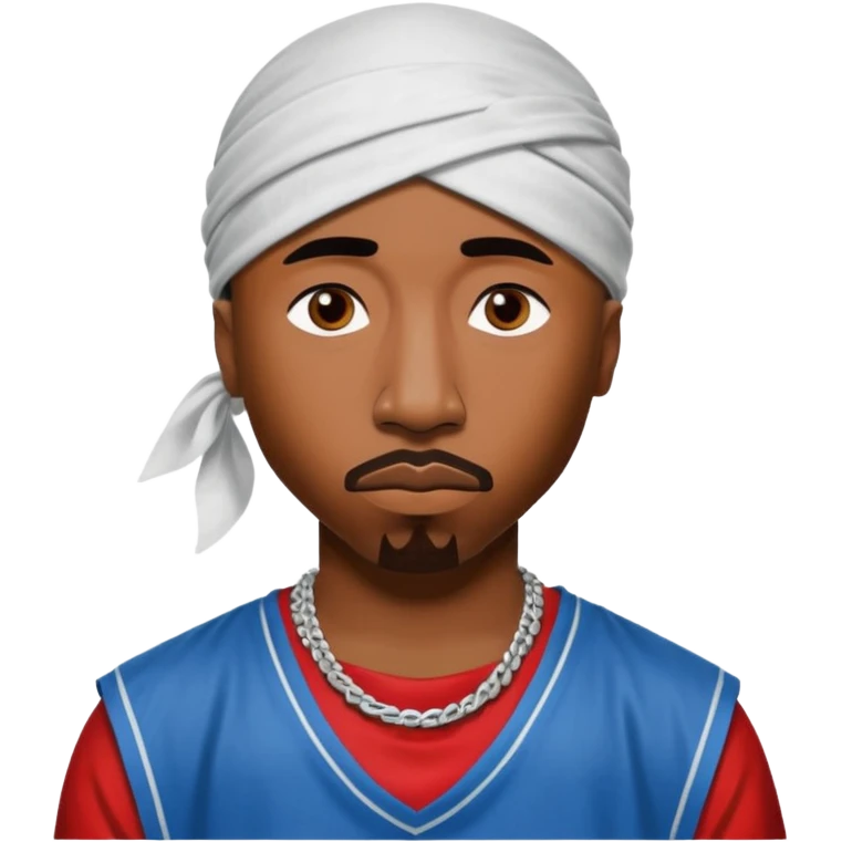 2Pac face emoji