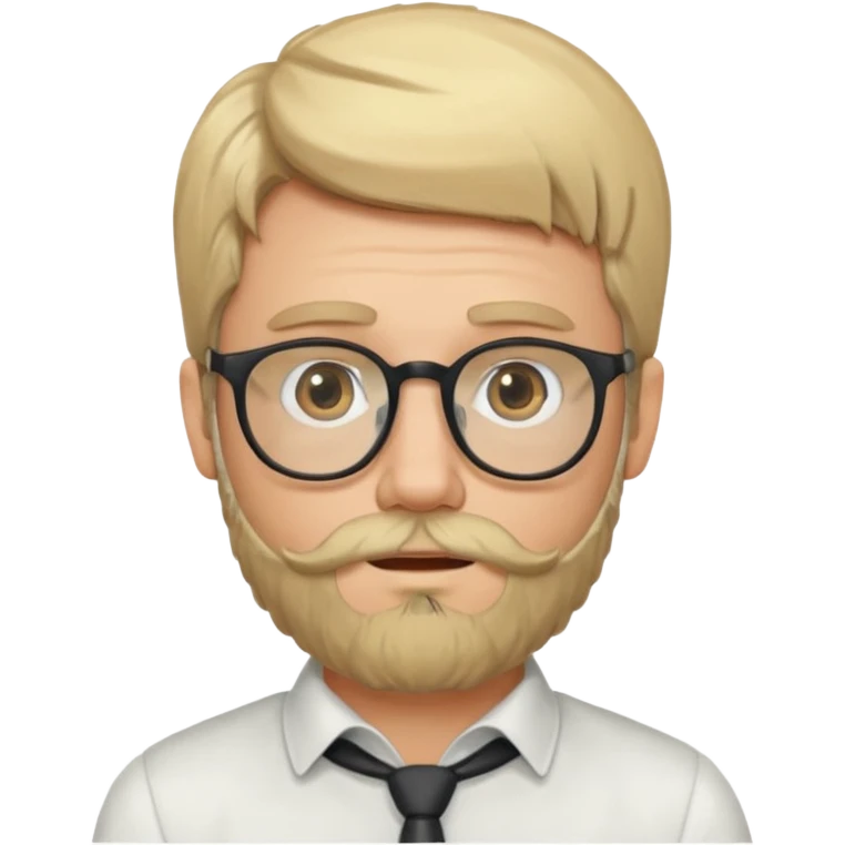blond man with beard and spectacles emoji