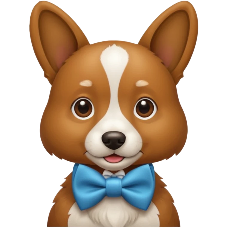 Dog have a bow tie emoji