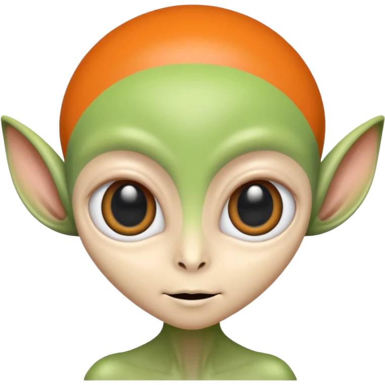 tricolor alien emoji