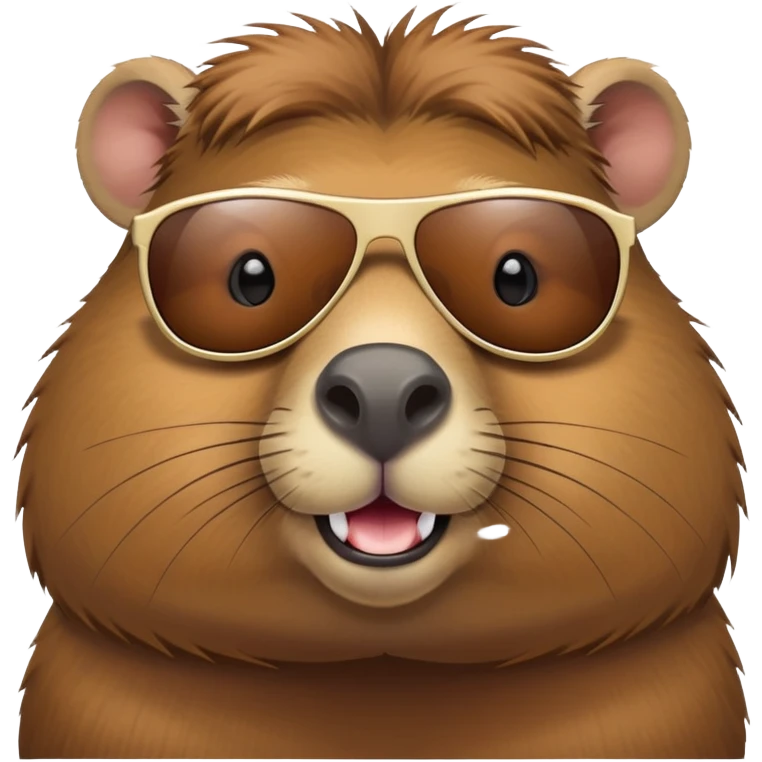 capybara with sunglasses emoji