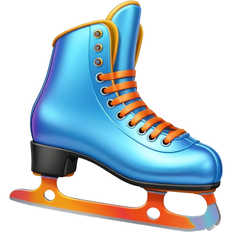 ice skates,colorful, Snow Gear,negative: character. emoji