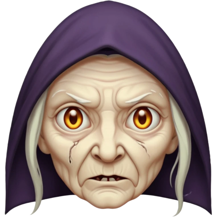 cursed witch face emoji