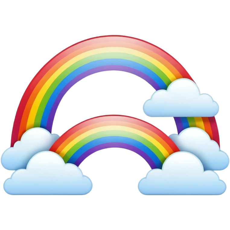 Double rainbow emoji