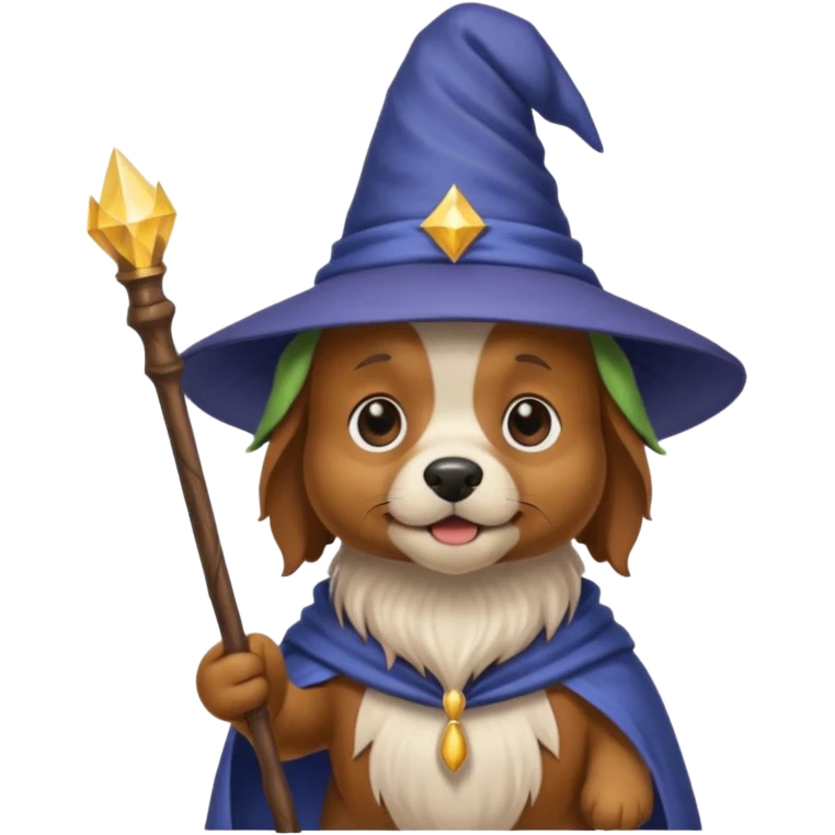Dog wizard emoji