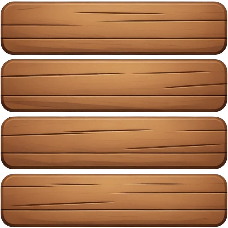 wood plank that has no holes in it.  emoji