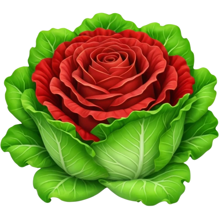 Lolla Rossa lettuce emoji