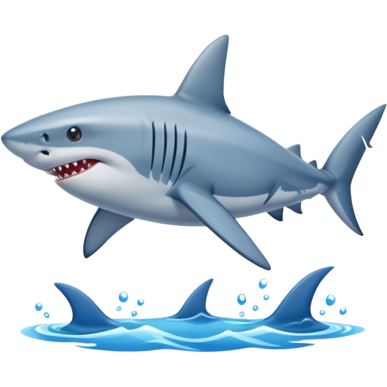 Shark with blue shoes on emoji