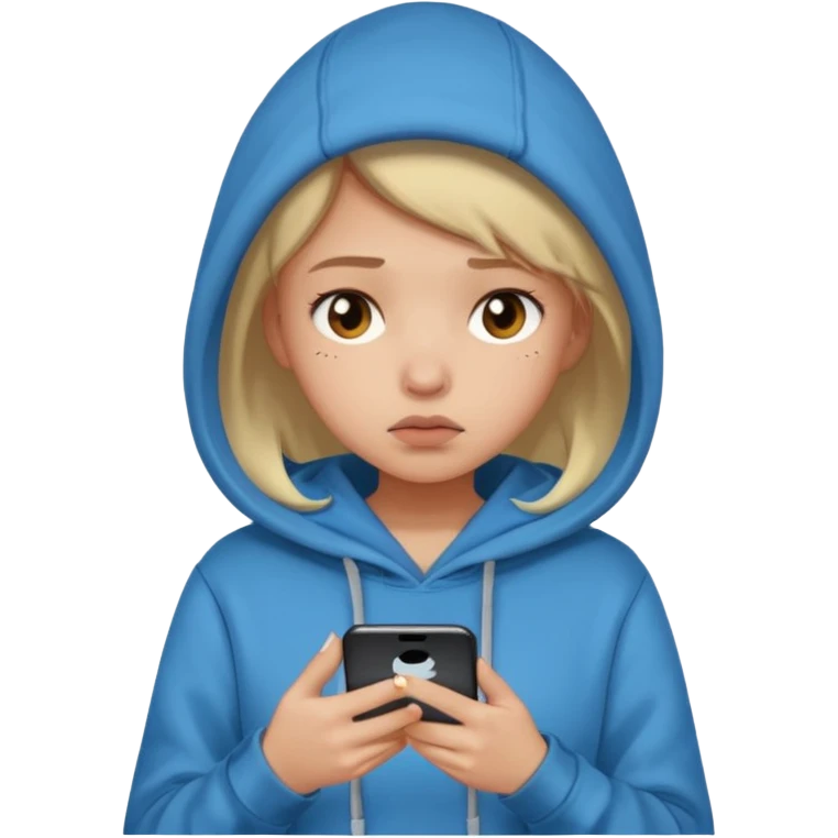دختر که ناراحته داره تو گوشی میچرخه emoji