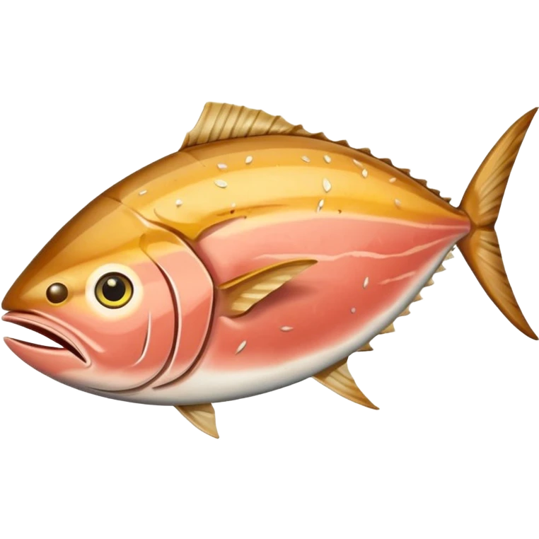 cooked tuna anchovy with lemon slice emoji