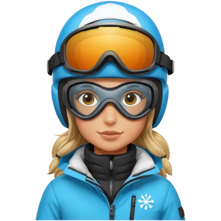 Female snowboarder emoji