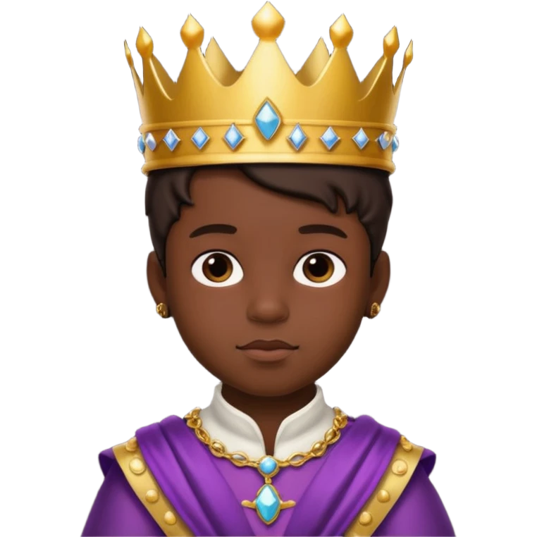 Child prince dark emoji