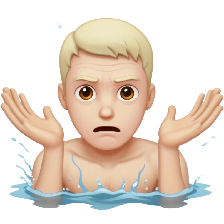 man drowning emoji