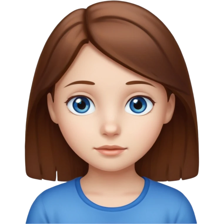 Girls KID face only emoji