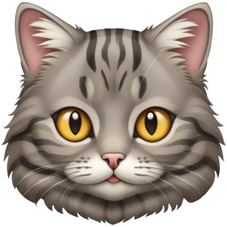 gray tabby cat emoji