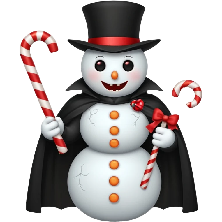 cute vampire snowman emoji