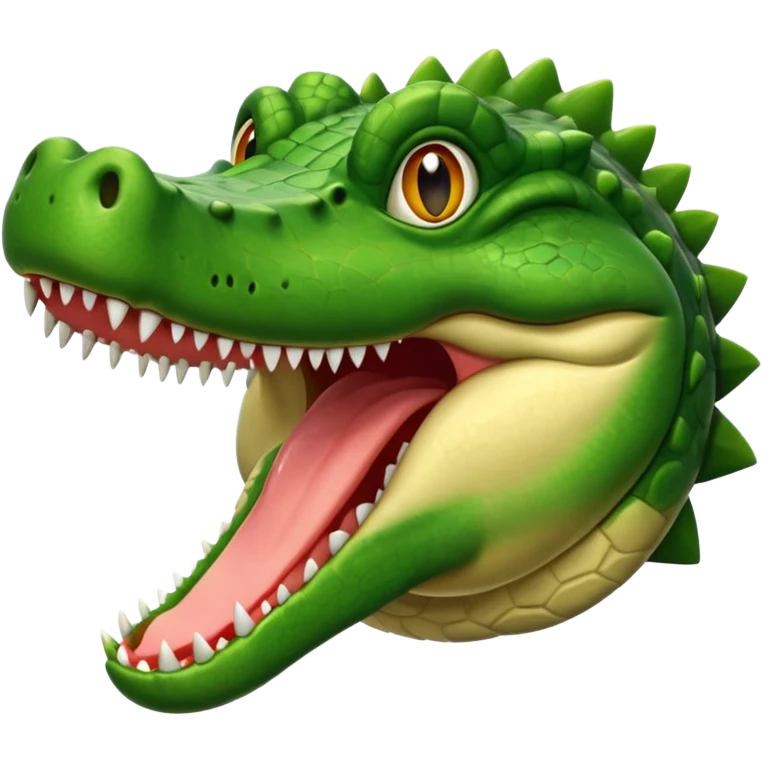 crocodilo head in air  emoji