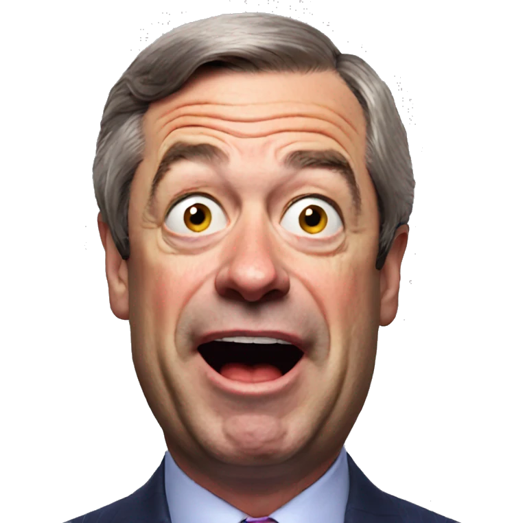 Nigel Farage pog expression emoji
