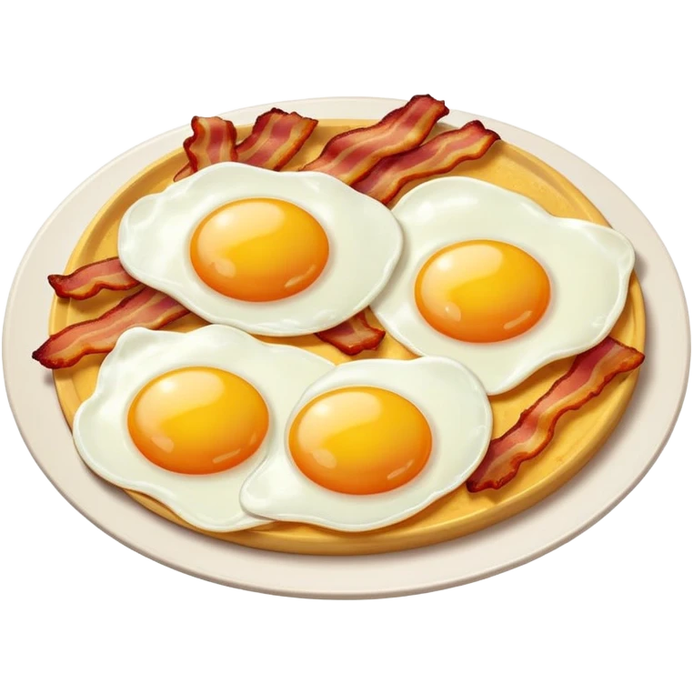 Fried Eggs and bacon emoji