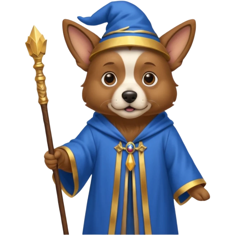 Dog wizard emoji