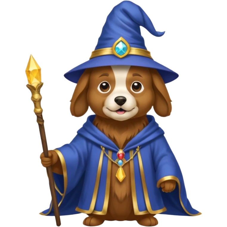 Dog wizard emoji