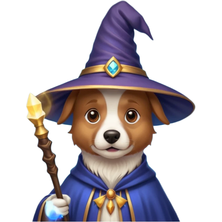Dog wizard emoji