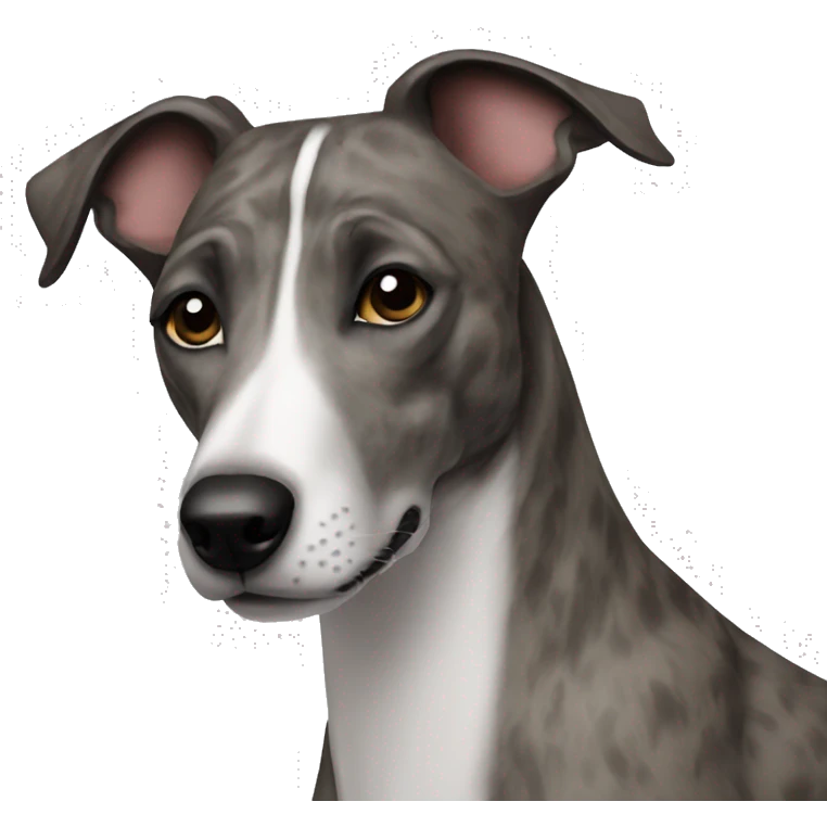 Brindle whippet emoji emoji