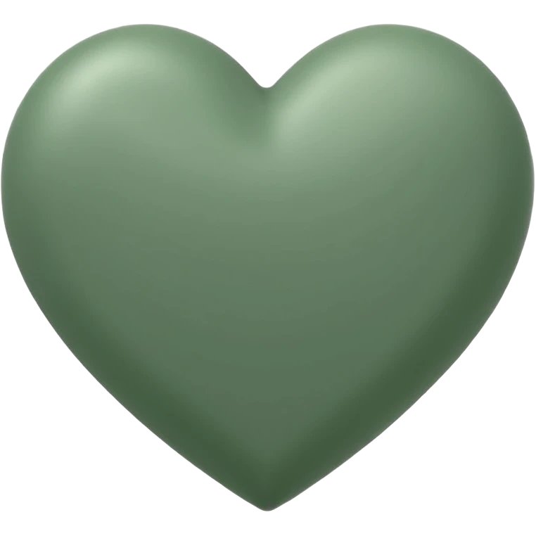 sage green heart emoji