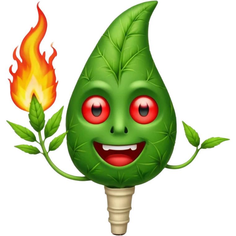 Talking weed joint  emoji