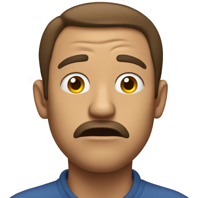 this man is frustrated and restless now emoji