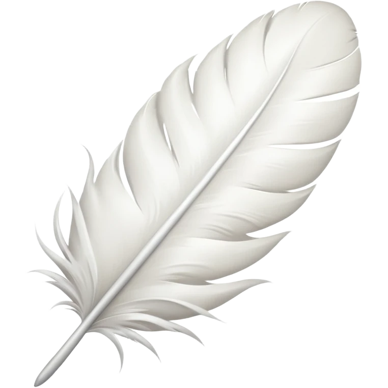 Pluma blanca emoji