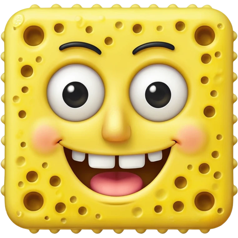 spongebob smiling with teeth emoji