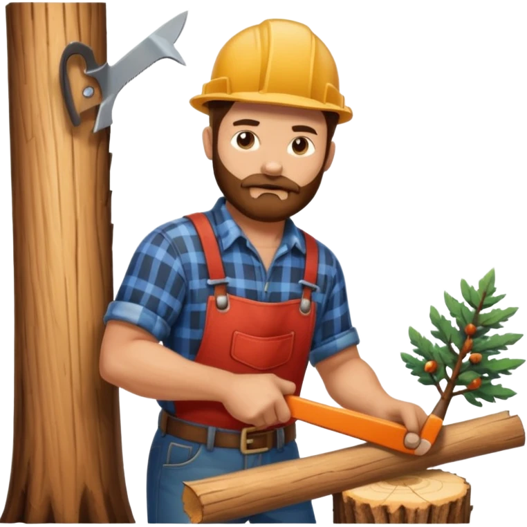 saw for sawing trees emoji