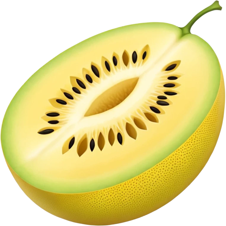 honeydew whole yellow melon oval shape emoji
