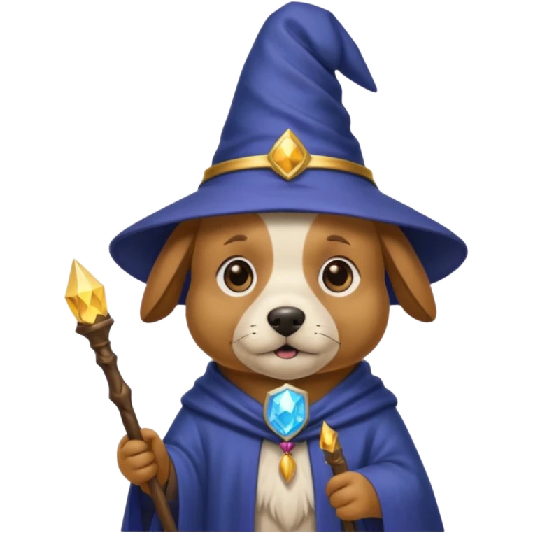 Dog wizard emoji