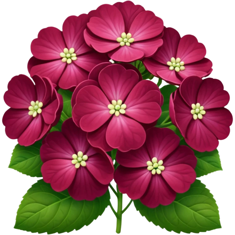 Hortensia bordeaux  emoji