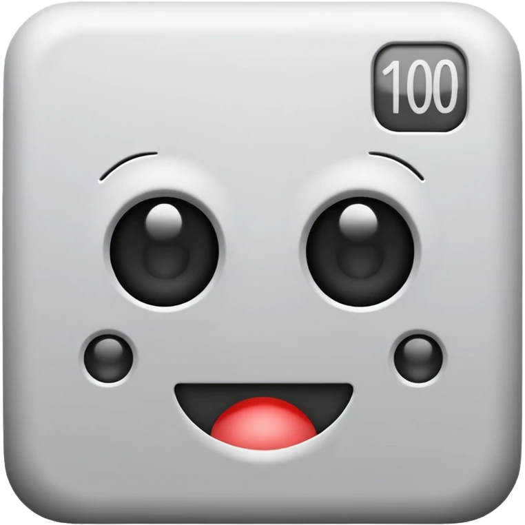 100 dans un carre gris emoji