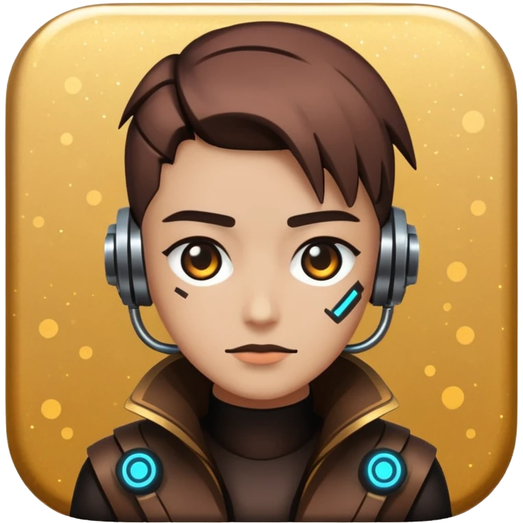 glitter cheap brown cyberpunk emoji