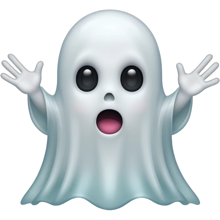 surprised ghost emoji
