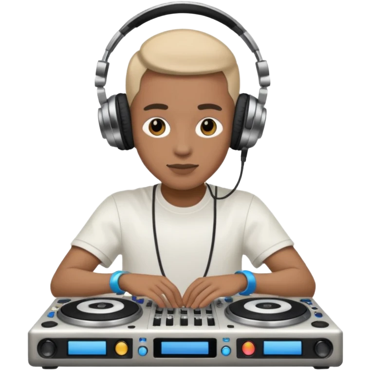 dj with setup emoji