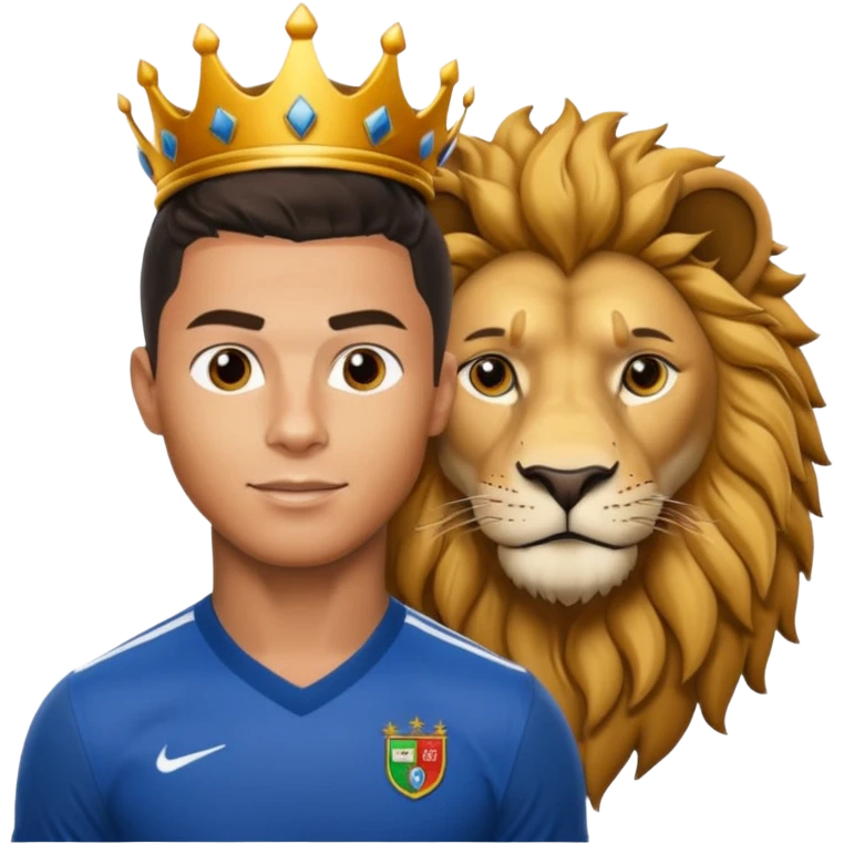 رونالدو با شیر emoji