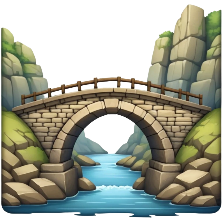 A bridge with a missing piece in the middle. emoji
