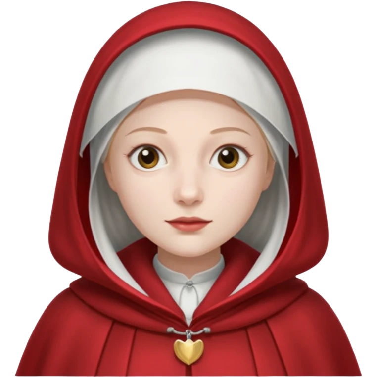 mujer de la portada de  el libro el cuento de la criada emoji