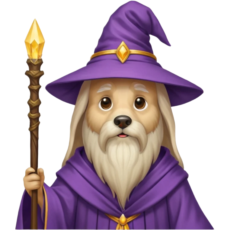 Dog wizard emoji