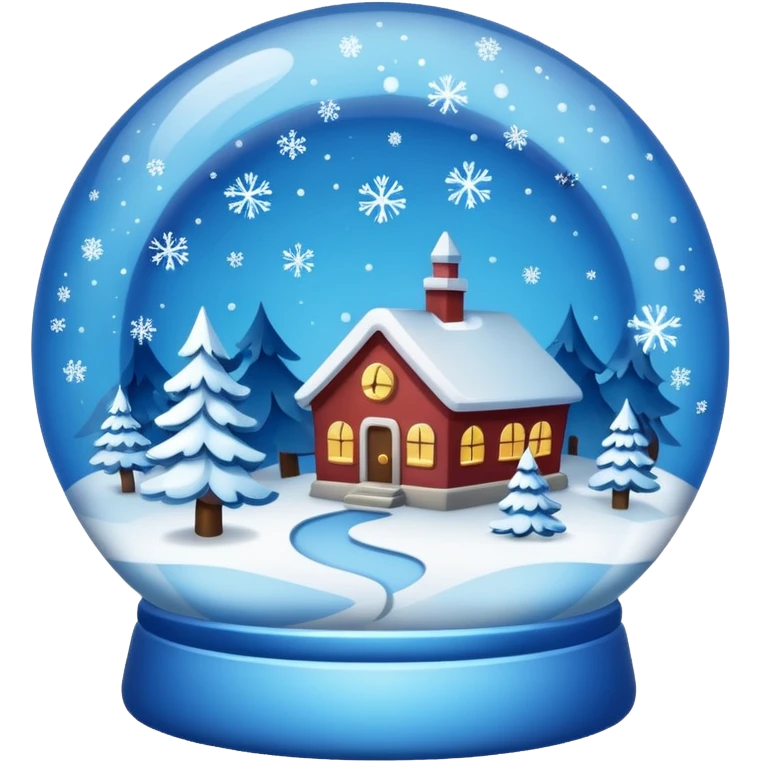 Blue Snow Gloebe emoji