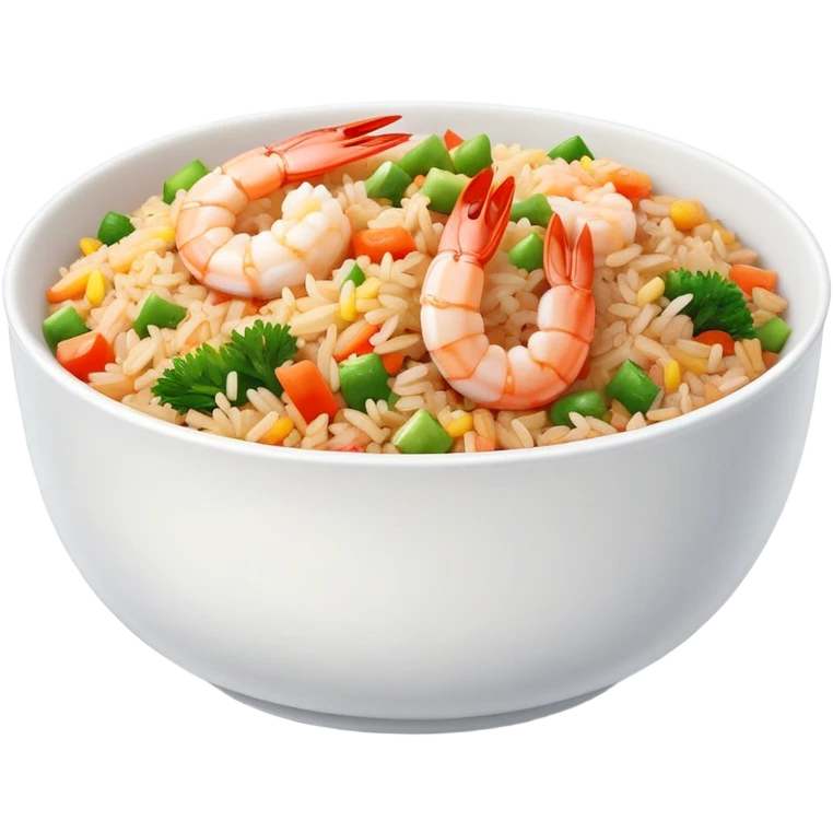 Shrimp fried rice  emoji