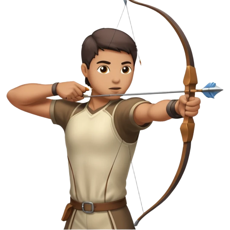 un archer qui touche une cible emoji